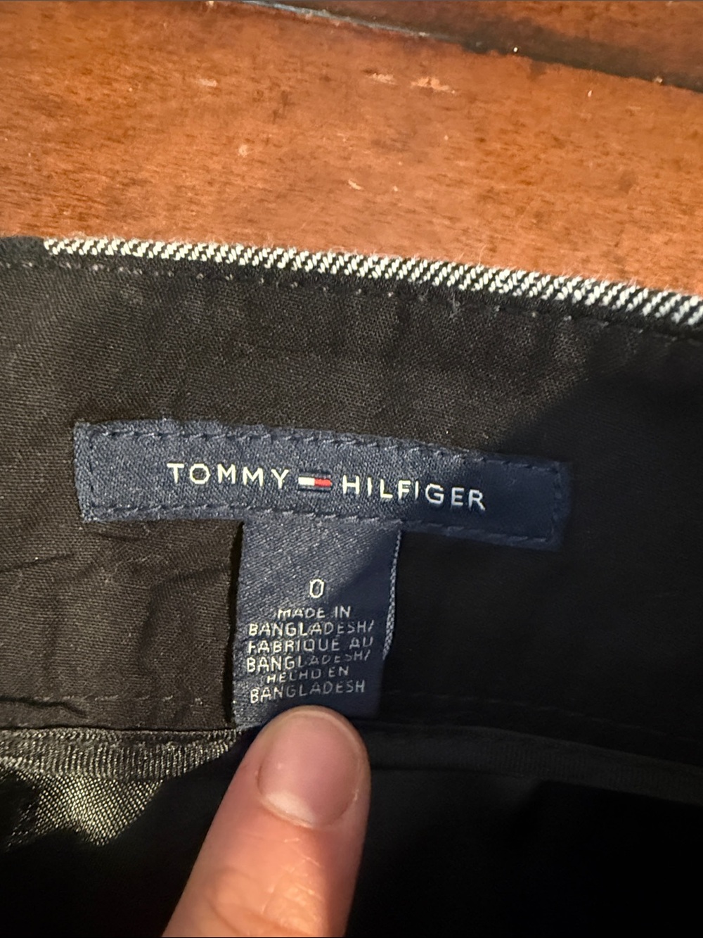 Tommy Hilfiger Black and Gray Plaid Mini Skirt - Picture 2 of 6
